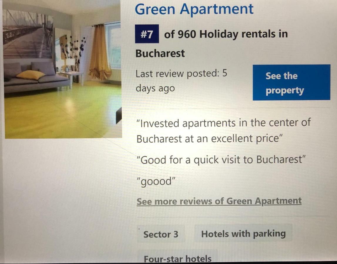 Green Apartment 59 Bukarest Eksteriør billede