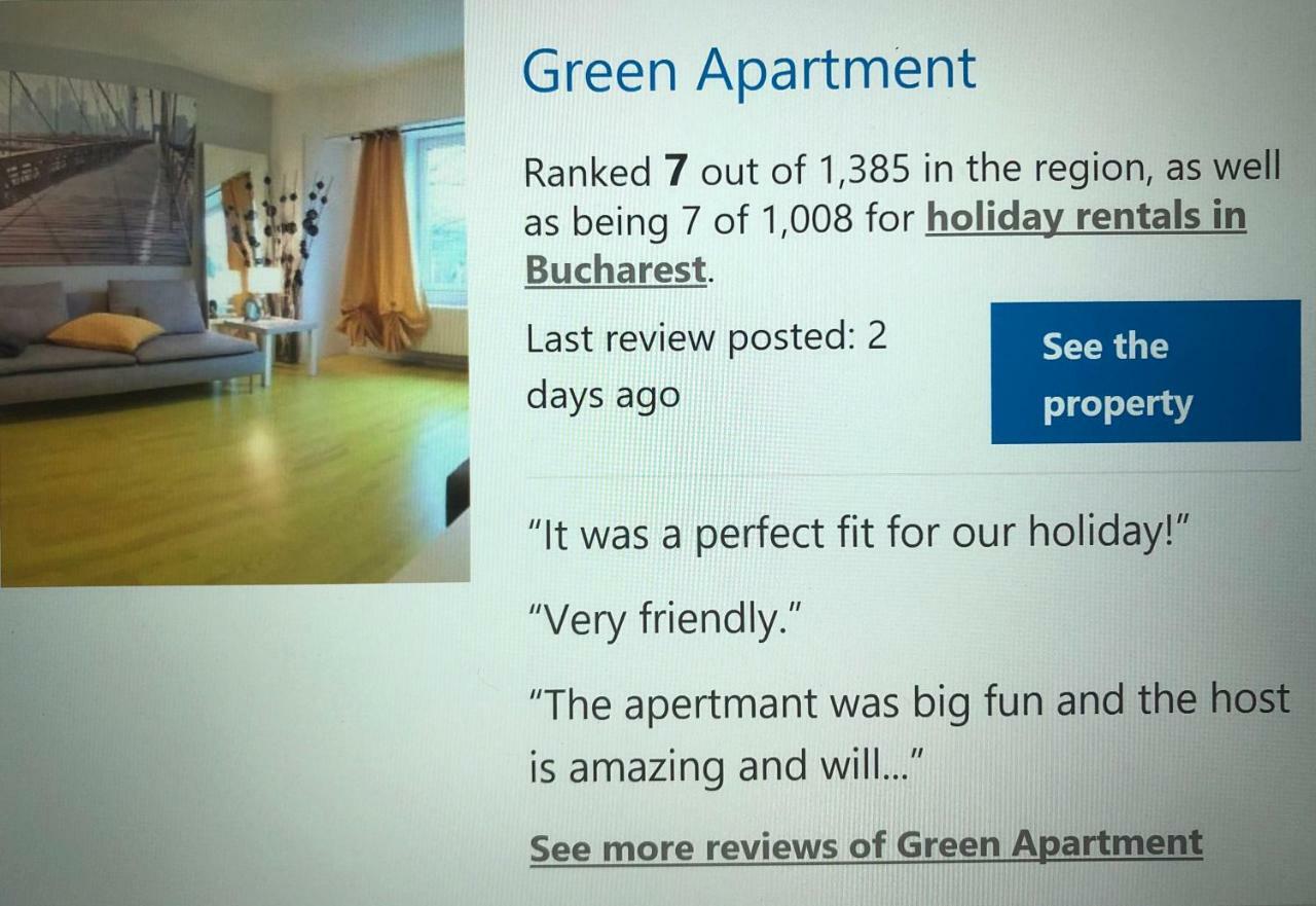 Green Apartment 59 Bukarest Eksteriør billede