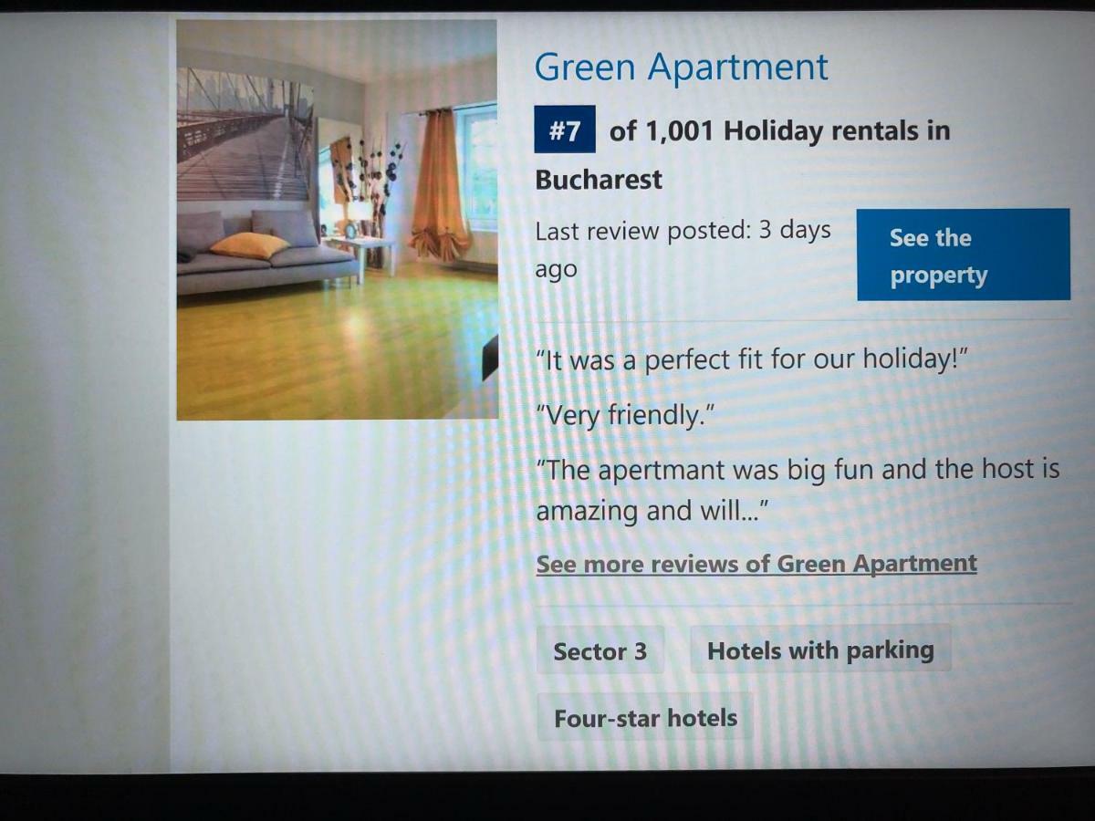 Green Apartment 59 Bukarest Eksteriør billede